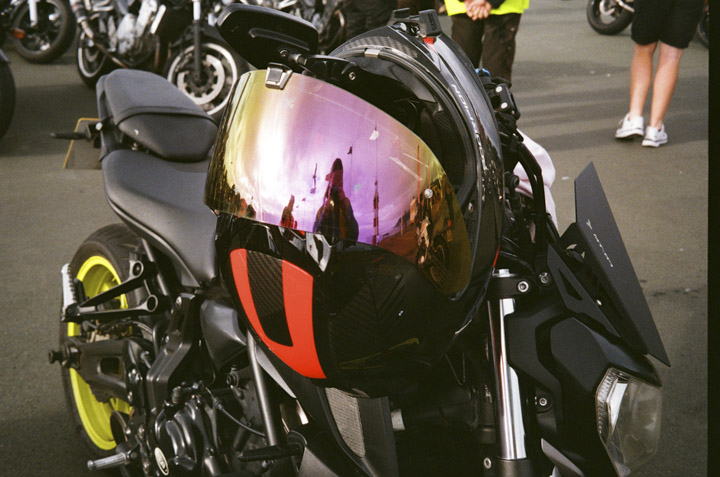 Classic Olympus Trip 35 review with Fujifilm 400 film, tested at Plymouth Bike Nights on the Hoe, UK. See film shots and performance results.